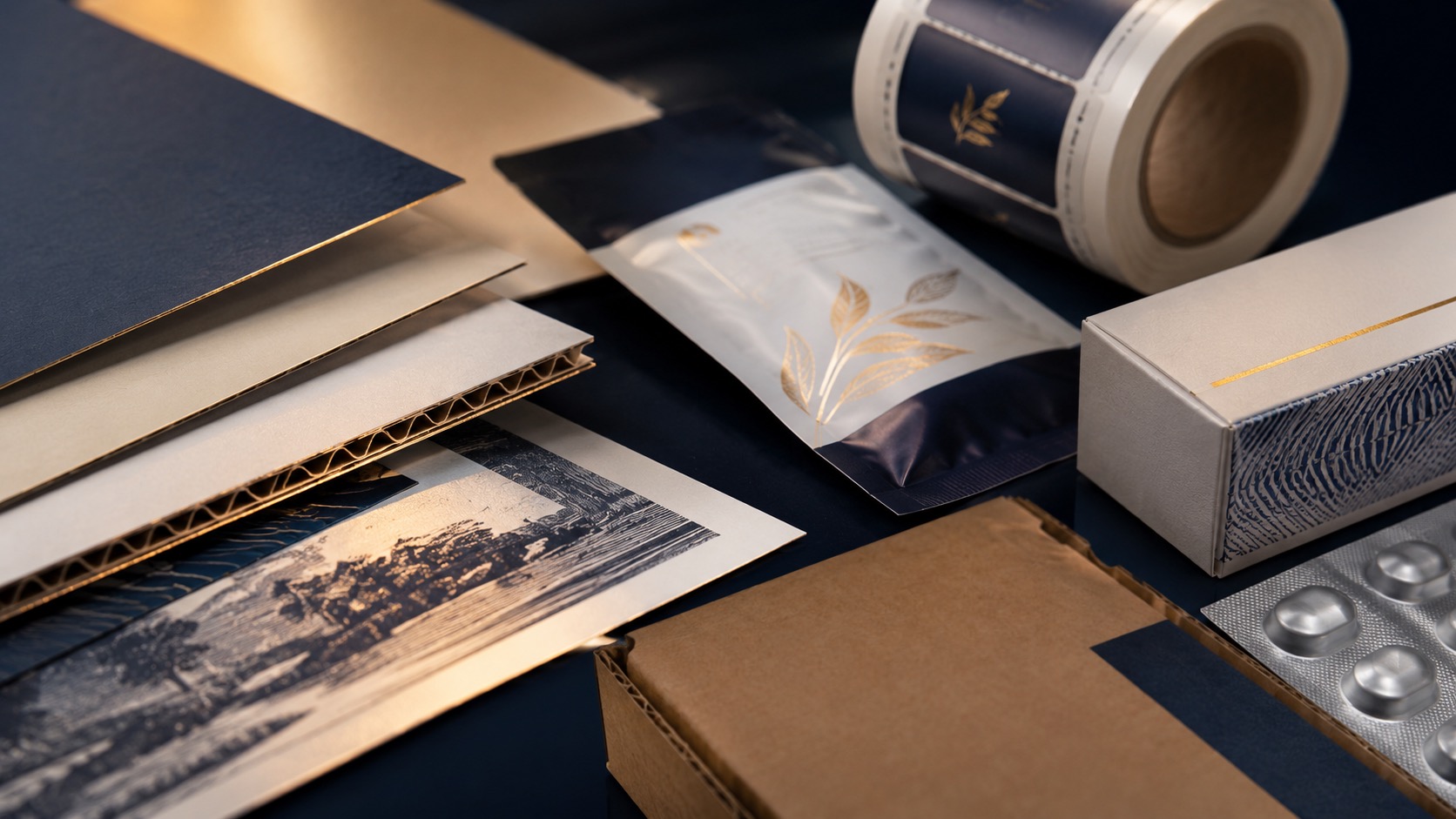 Flexible packaging materials and flexo printing plates
